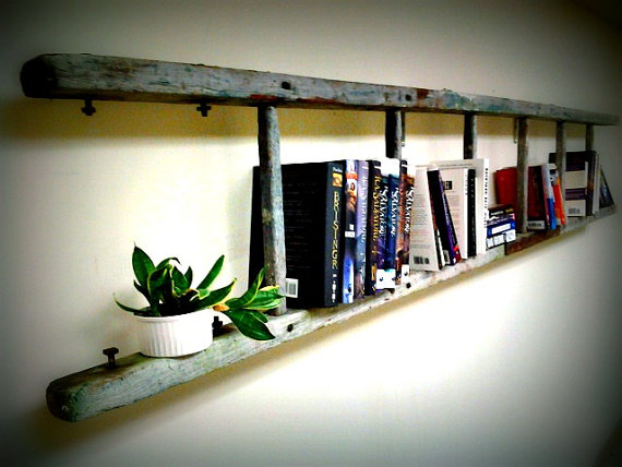 Ladder Bookshelf on Etsy by Naturally Cre8tive